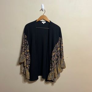 Beautiful, Cheetah Flower Print Kimono Sweater
